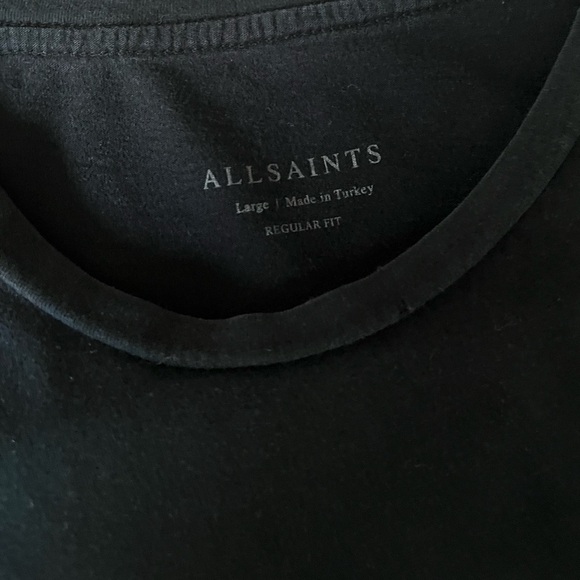 All Saints black men’s logo t shirt L - Picture 5 of 9